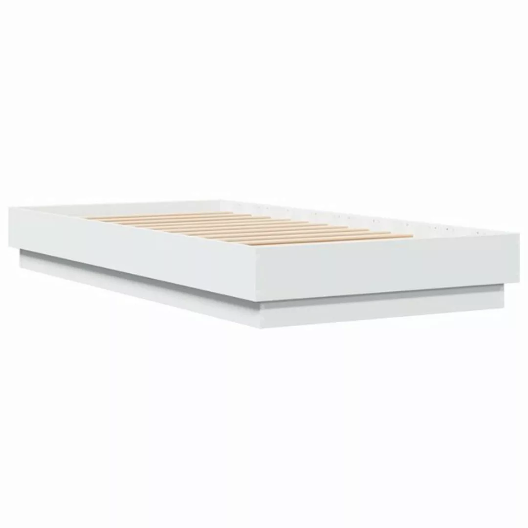 vidaXL Bett Bettgestell Weiß 90x190 cm Holzwerkstoff günstig online kaufen