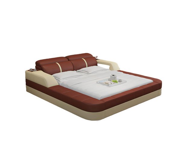 Xlmoebel Bett Wasserbett Hotel Doppelbett Set aus Leder, Polsterung, LB8823 günstig online kaufen