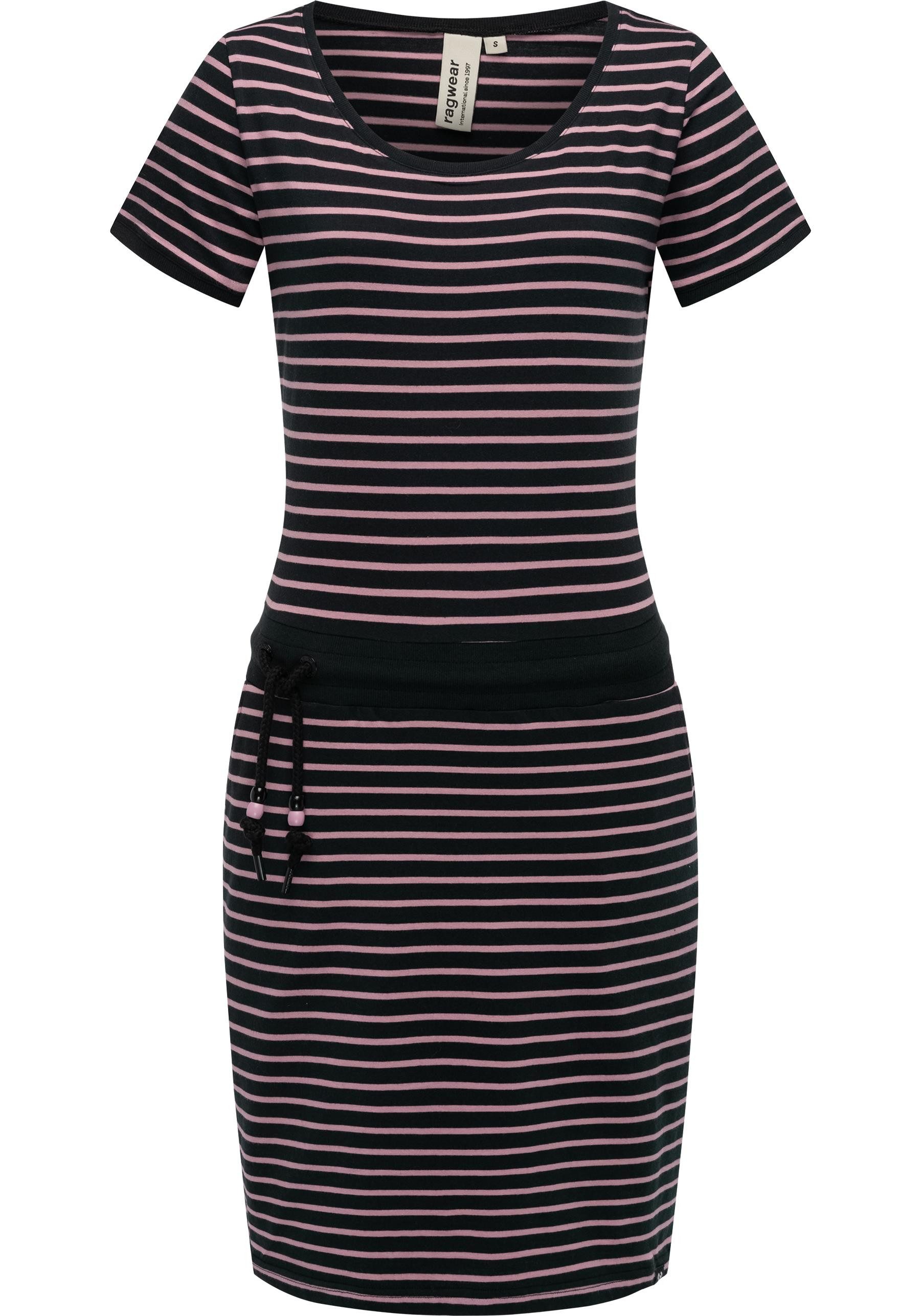 Ragwear Sommerkleid "Baomi", gestreiftes Damen Minikleid mit Taillenkordel günstig online kaufen