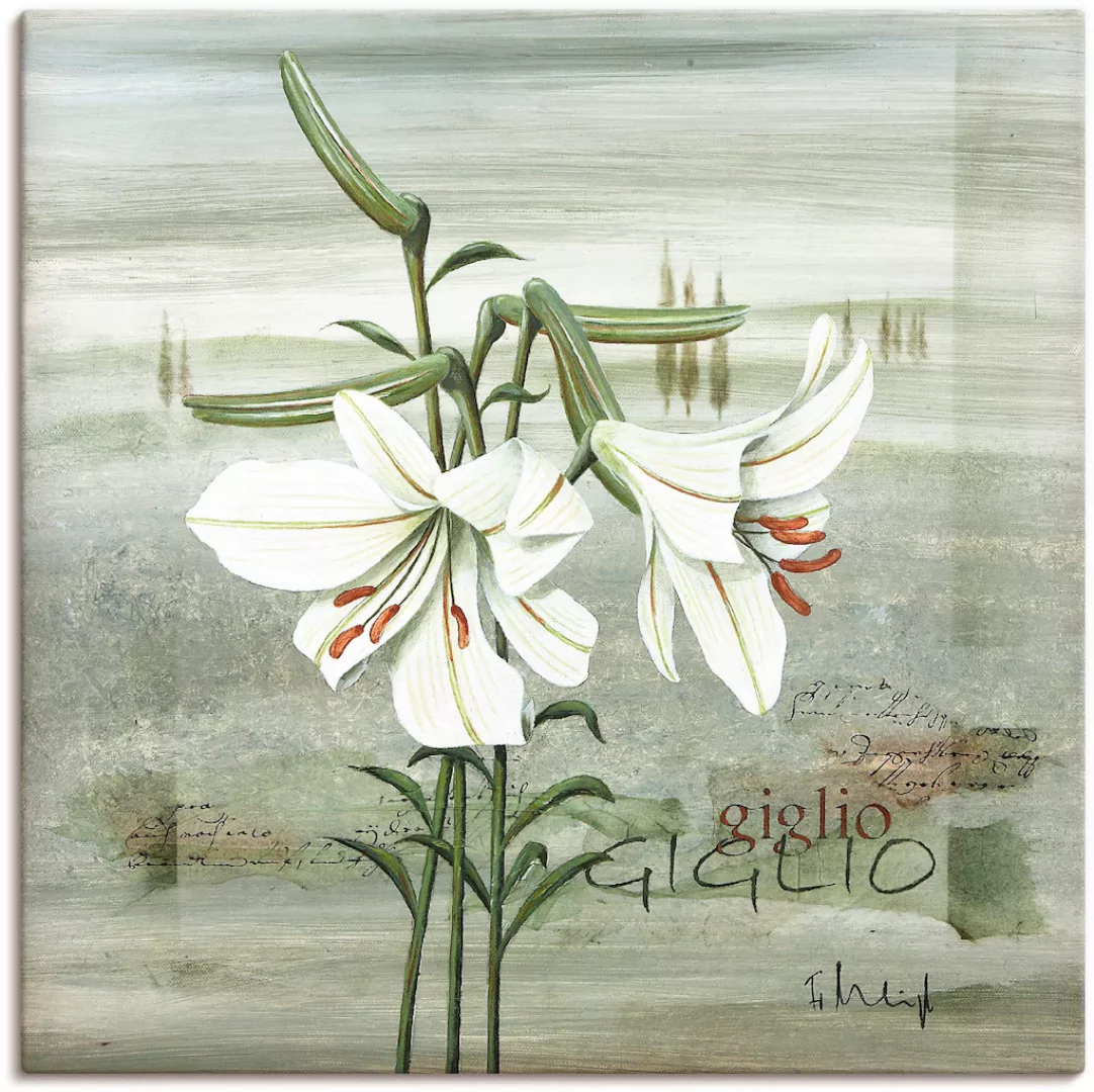 Artland Leinwandbild »Lilie«, Blumen, (1 St.), auf Keilrahmen gespannt günstig online kaufen