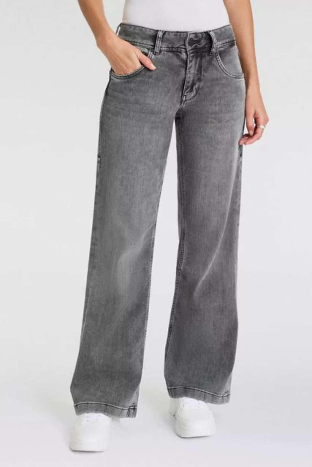 Herrlicher Bootcut-Jeans Edna Organic Denim Brushed mit markanten Taschenab günstig online kaufen