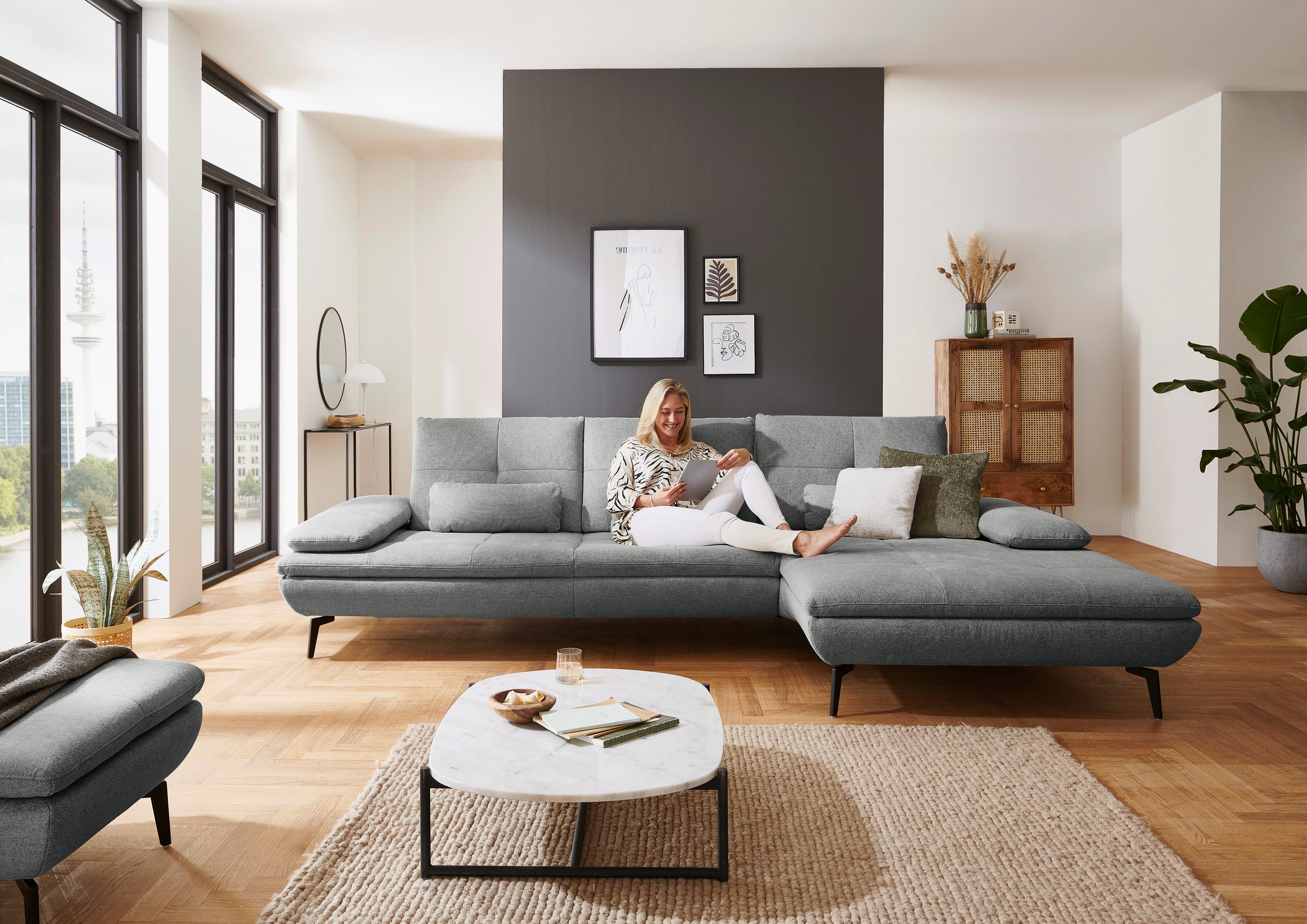 Die PlanBar Ecksofa "MP-IN23002 L-Form", (2 St.), wahlweise mit Armteil- un günstig online kaufen