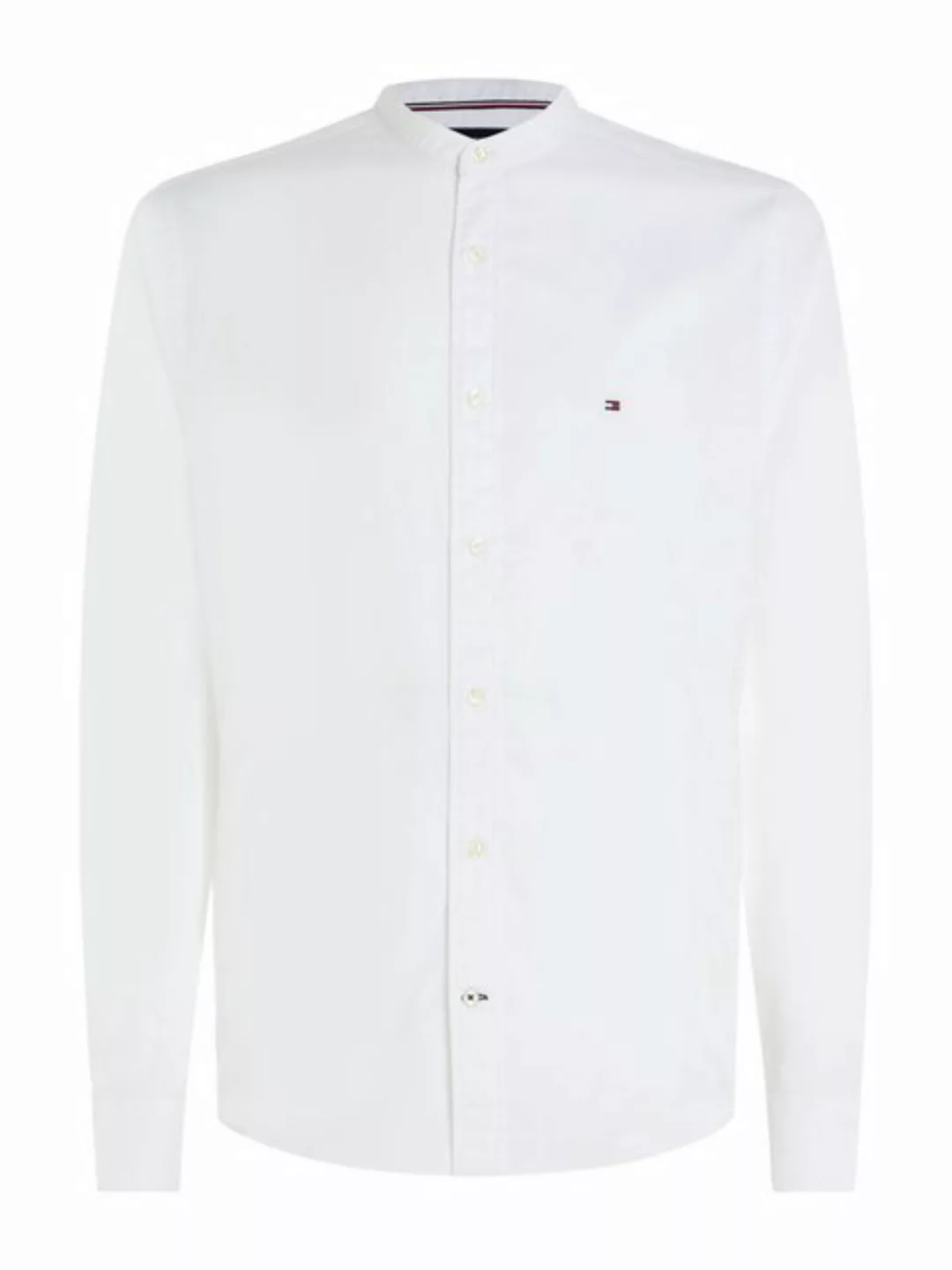 Tommy Hilfiger Langarmhemd NATURAL SOFT SOLID MAO RF SHIRT mit Tommy Hilfig günstig online kaufen