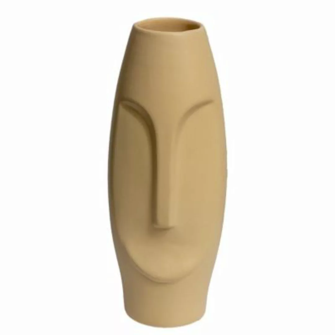 Beige & Stone Nordic Face Vase creme günstig online kaufen