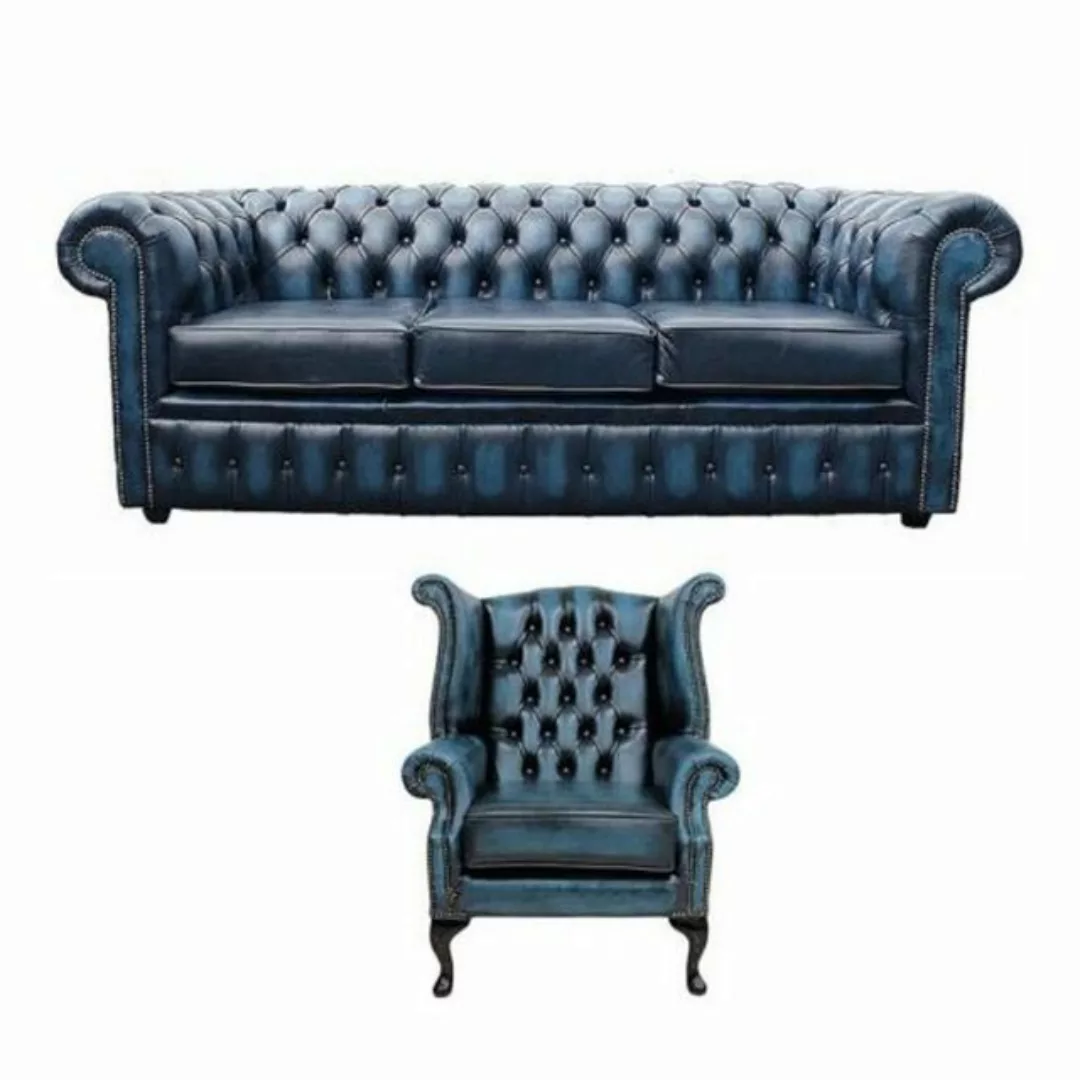 JVmoebel Chesterfield-Sofa, Sofagarnitur Chesterfield Polster Couch Sofa Le günstig online kaufen