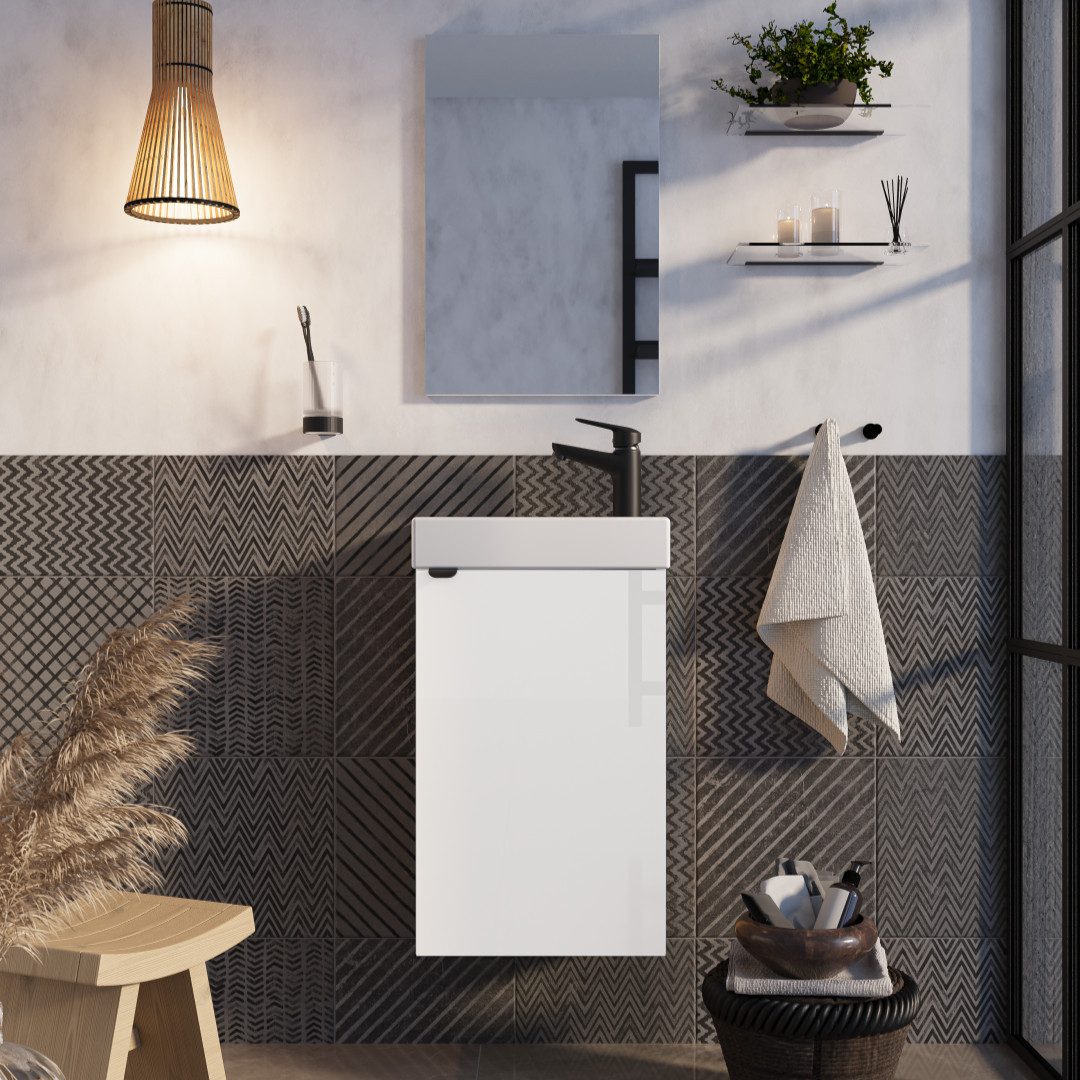 welltime Badmöbel-Set Badmöbel-Set Gesa, Schrank mit günstig online kaufen