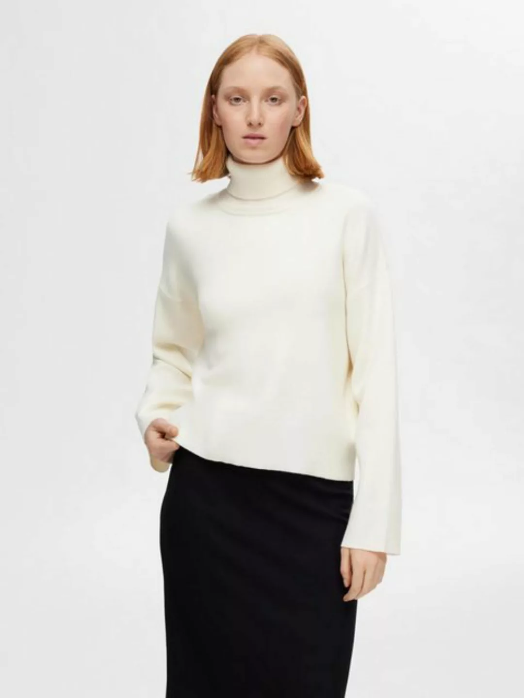 SELECTED FEMME Rollkragenpullover KAMMA (1-tlg) Plain/ohne Details günstig online kaufen