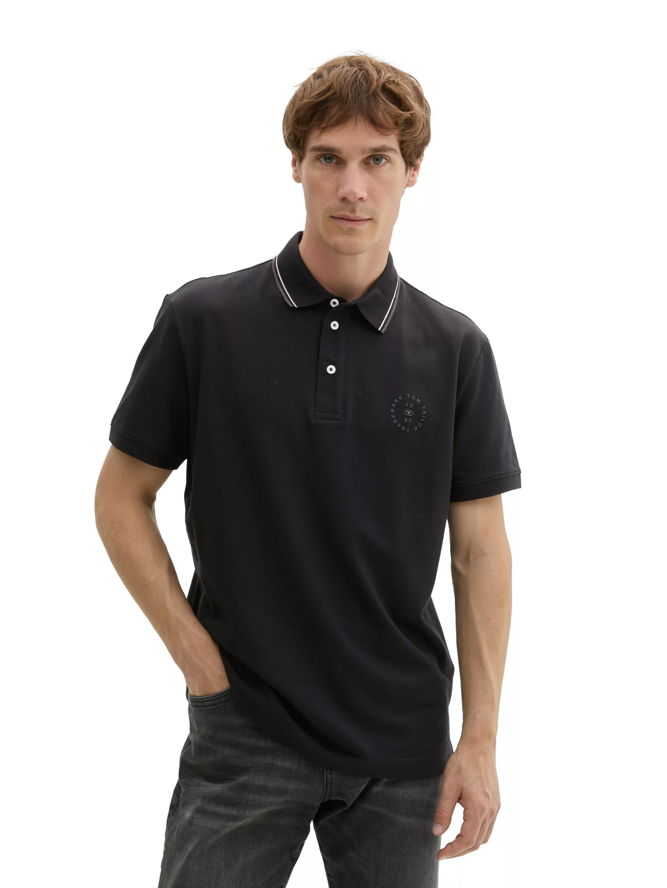 TOM TAILOR Poloshirt, mit Logo Print günstig online kaufen