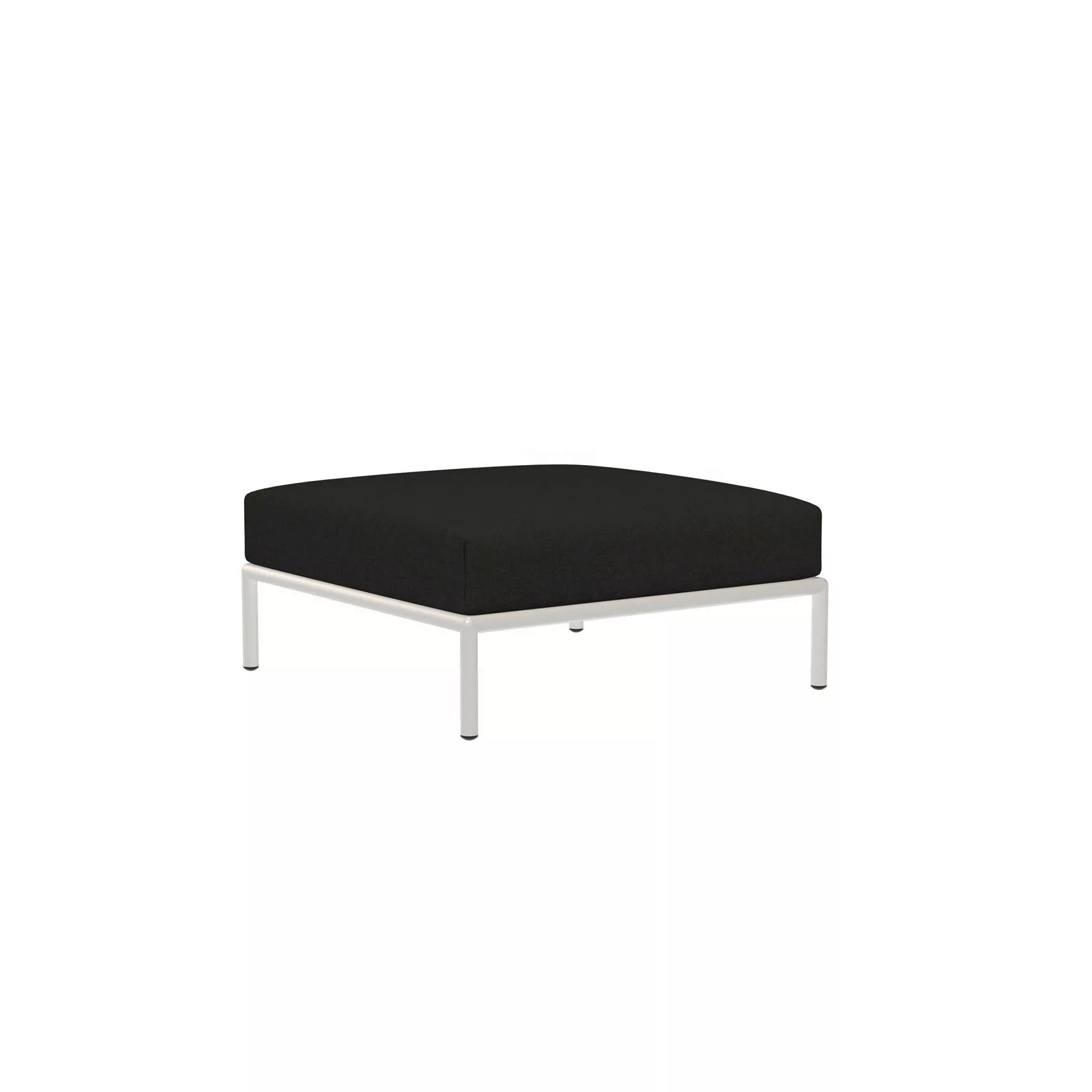 LEVEL Outdoor Ottoman Lounge-Modul 3 Kohle Weiß günstig online kaufen