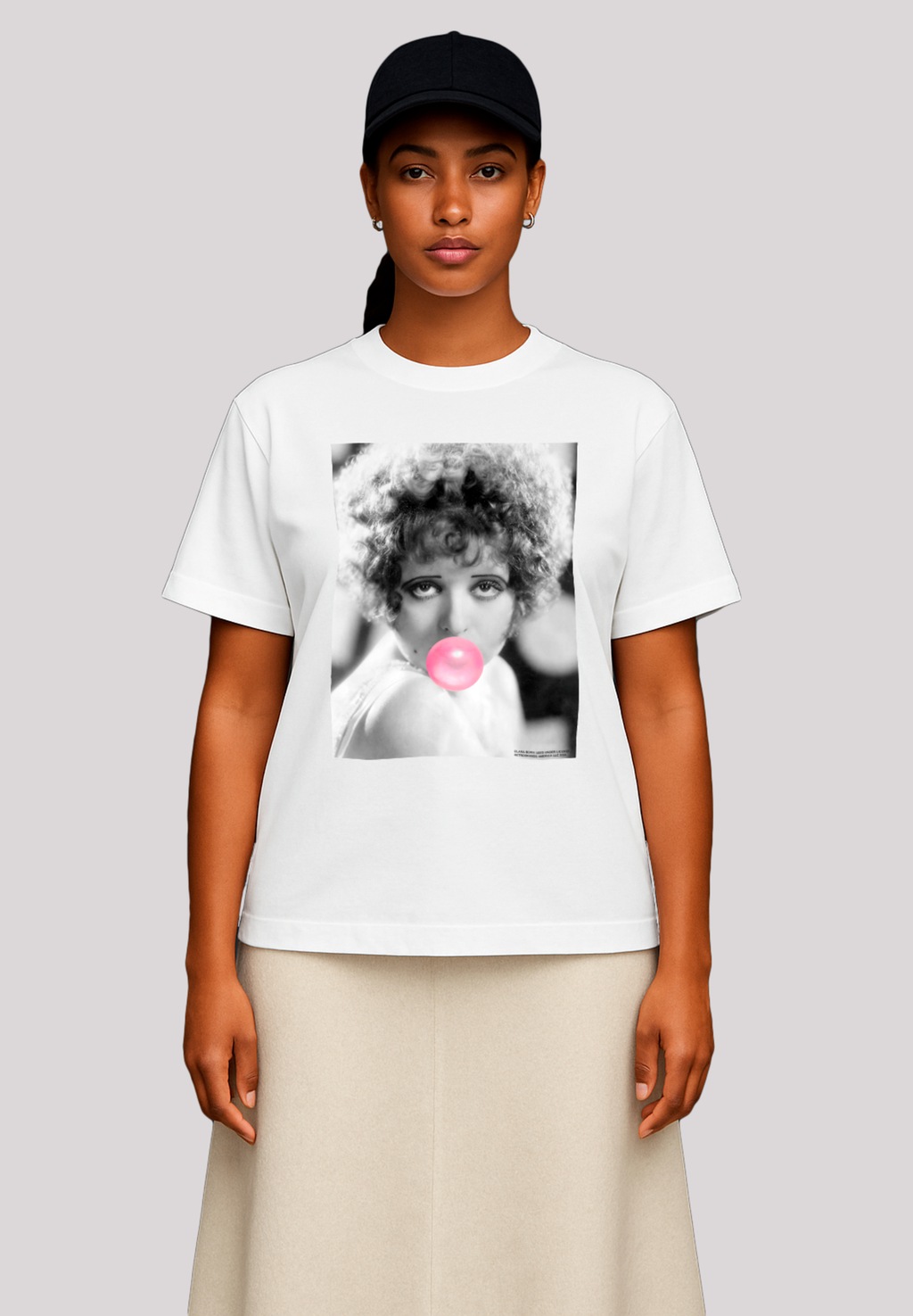 F4NT4STIC T-Shirt "Clara Bow Blowing Bubble Gum", Premium Qualität günstig online kaufen