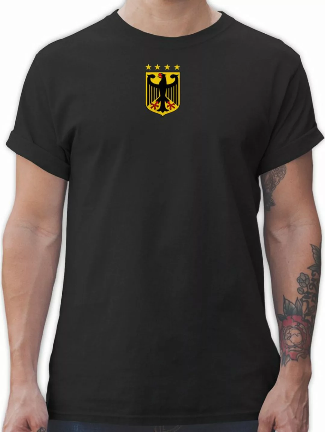 Shirtracer T-Shirt Deutschland Wappen, Germany, Bundesadler, Deutschland Ad günstig online kaufen