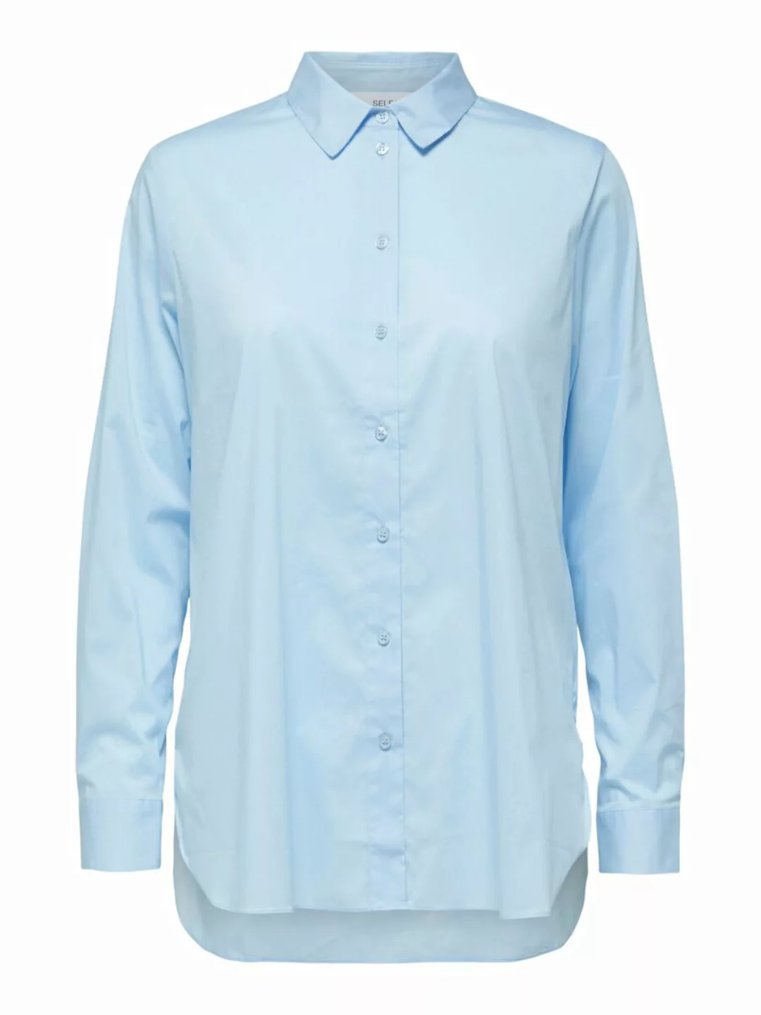SELECTED Klassisches Hemd Damen Blau günstig online kaufen