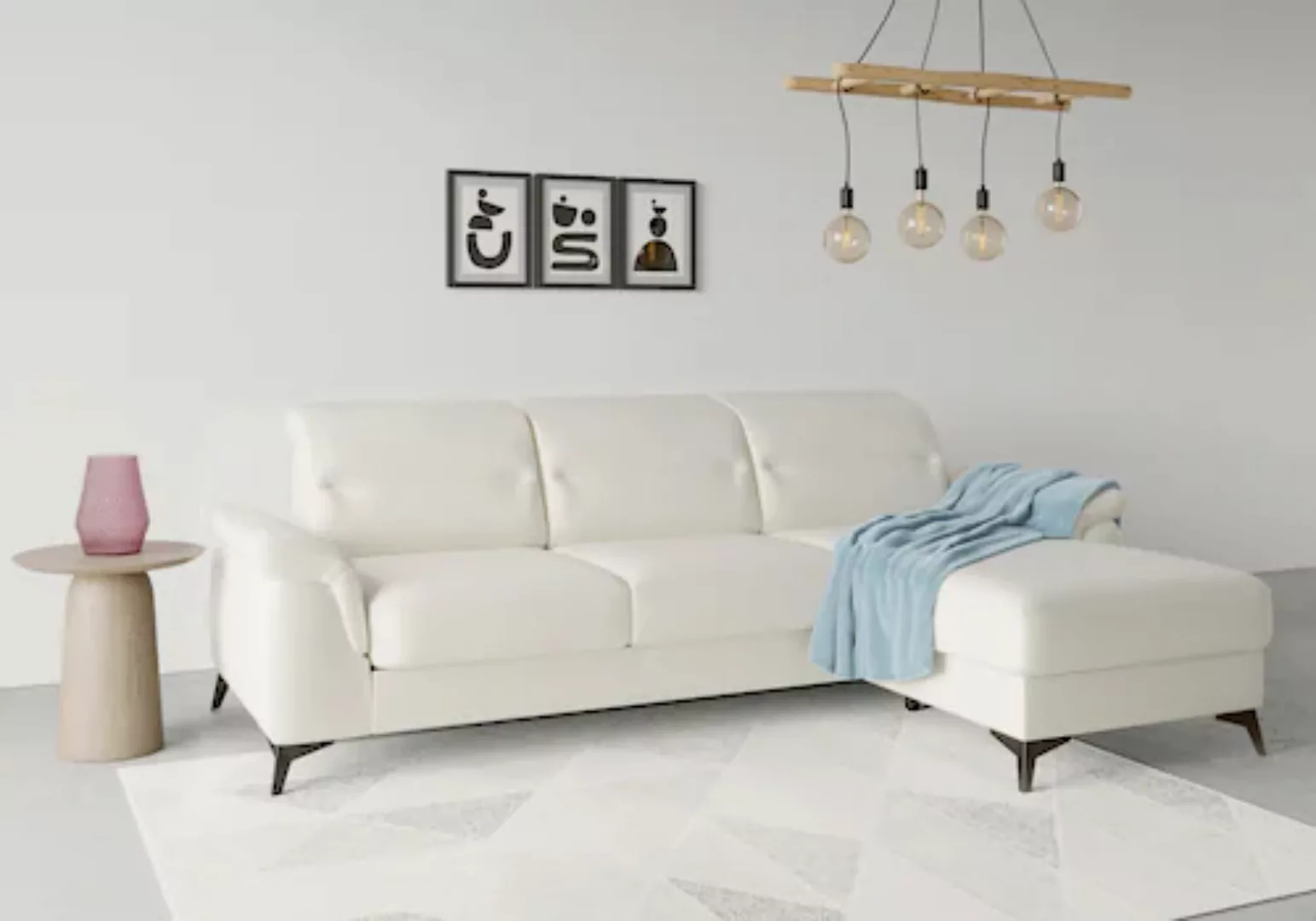 sit&more Ecksofa »Sinatra L-Form«, mit Recamiere, optional mit Kopfteilvers günstig online kaufen