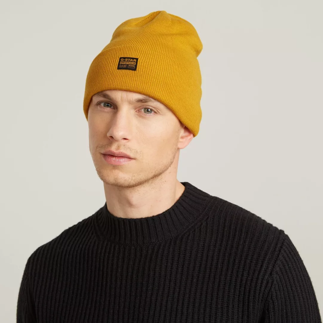 G-STAR Beanie "Effo Long Beanie", mit Aufnäher vorn günstig online kaufen