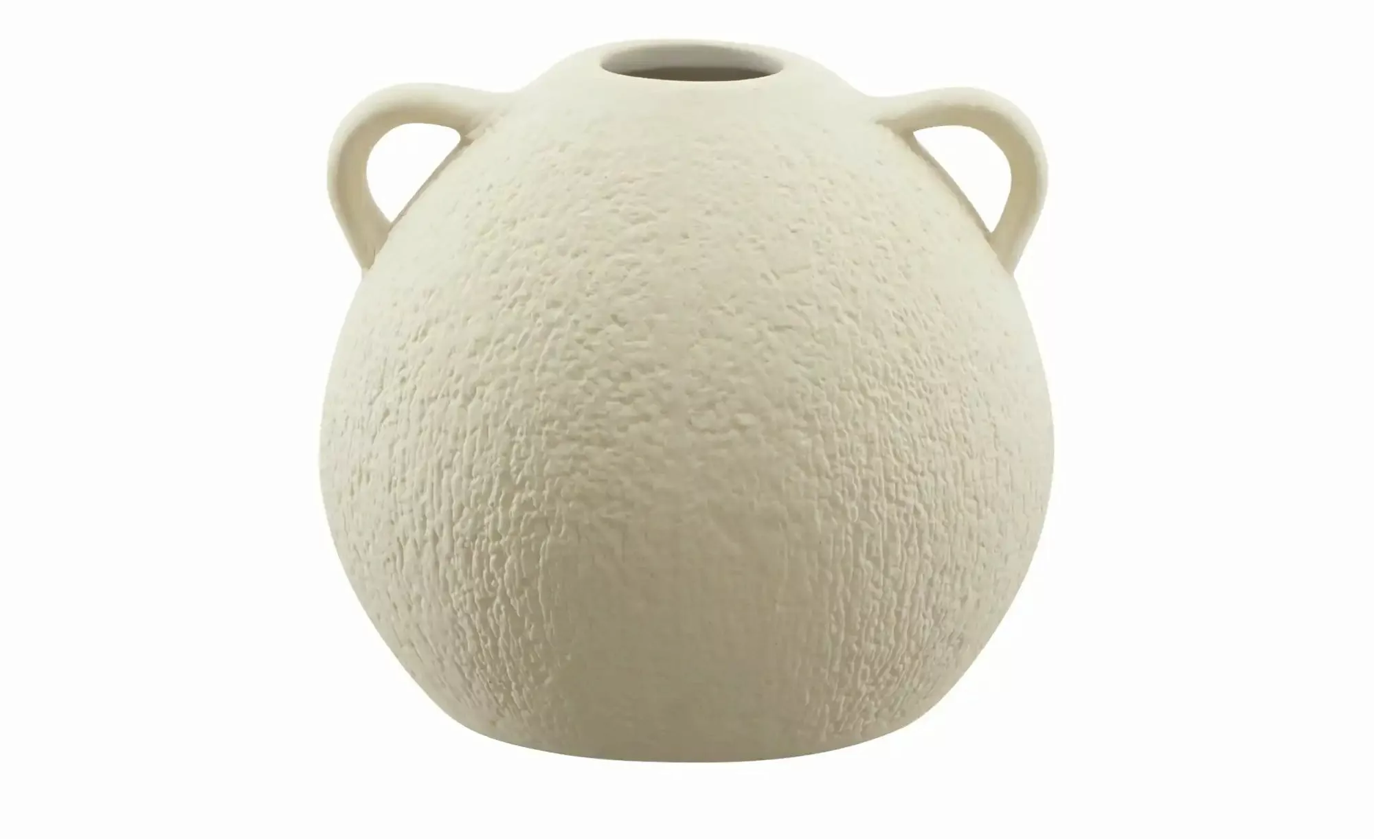 HOME STORY Vase   ¦ creme ¦ Steinzeug ¦ Maße (cm): H: 10,16  Ø: 11.43 Acces günstig online kaufen