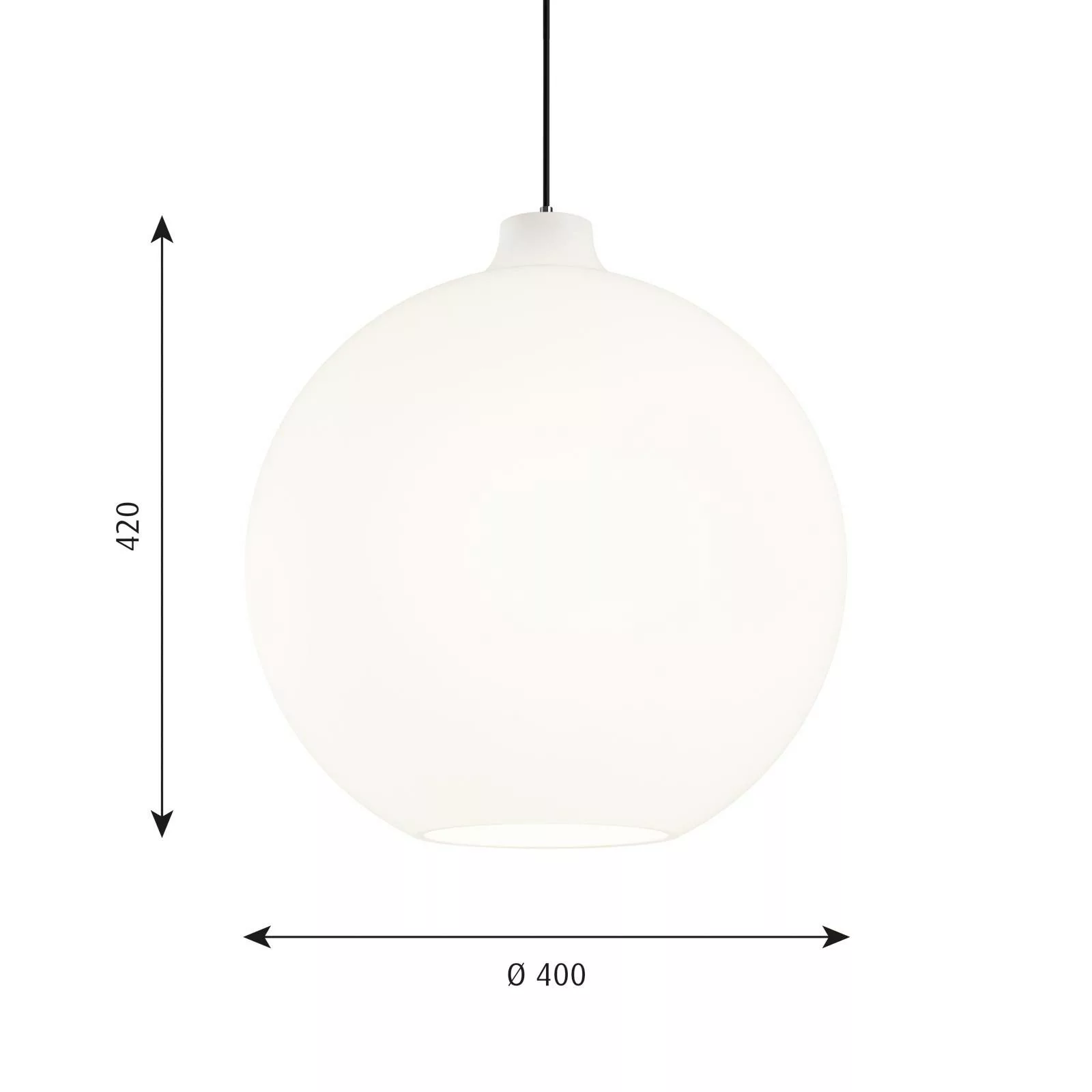 Louis Poulsen Wohlert Glas-Pendellampe Ø 40 cm günstig online kaufen