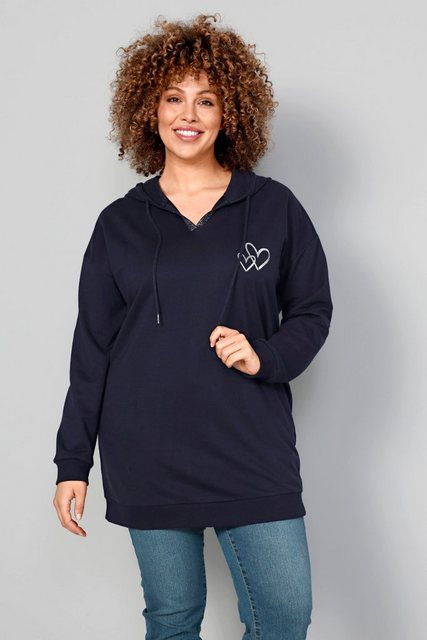 MIAMODA Sweatshirt Hoodie Kapuzensweater Rückenprint Langarm günstig online kaufen