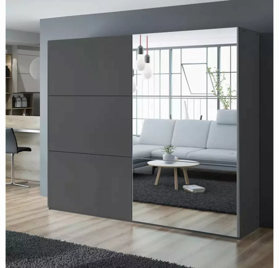 DB-Möbel Kleiderschrank Kleiderschrank "Rumba" 225 cm mit Spiege günstig online kaufen