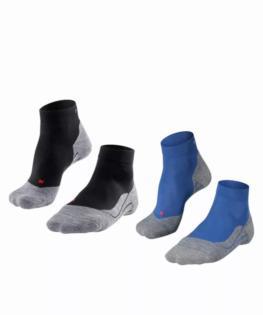 FALKE RU4 Short 2-Pack Herren Socken, 39-41, Mehrfarbig, Baumwolle, 15931-0 günstig online kaufen
