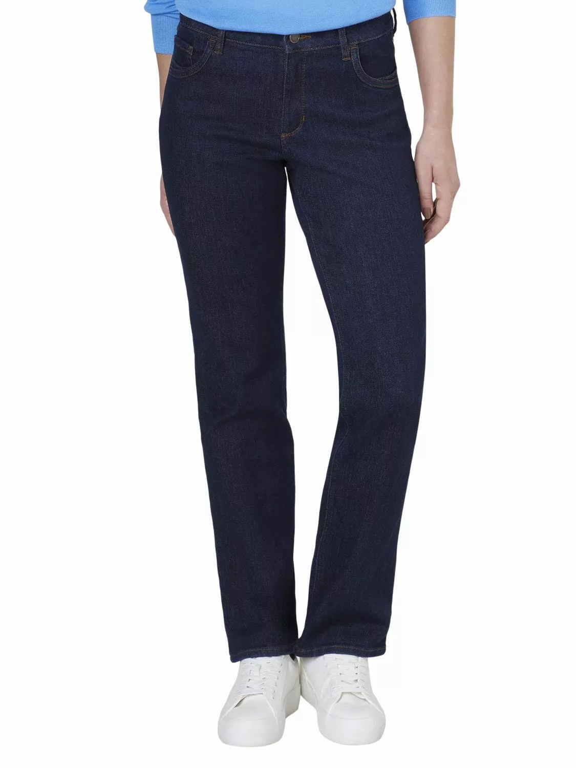 Paddock`s Damen Jeans LARA Motion & Comfort - Straight Fit - Blau - Rinsed günstig online kaufen