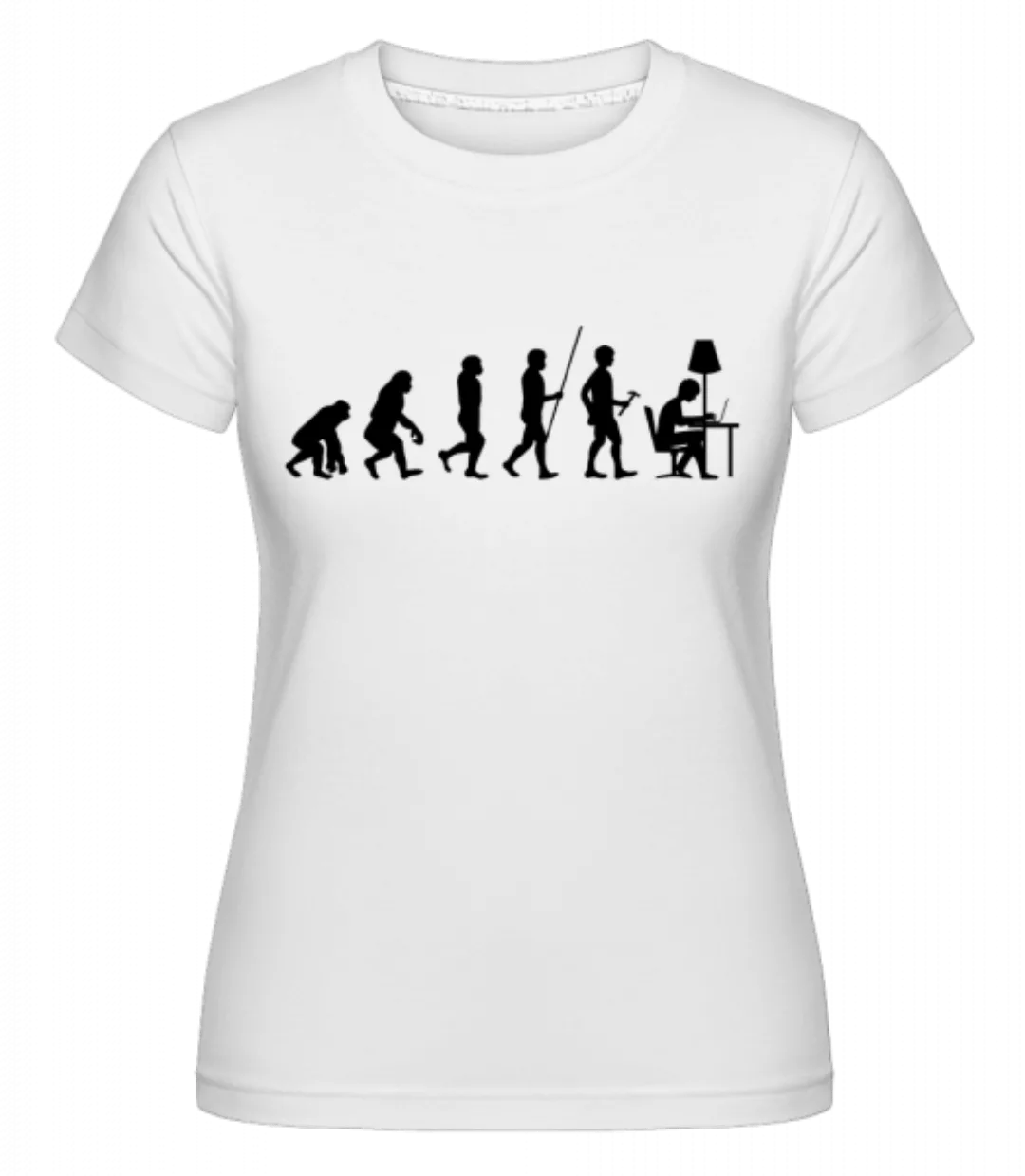 Evolution Des Büroarbeiters · Shirtinator Frauen T-Shirt günstig online kaufen