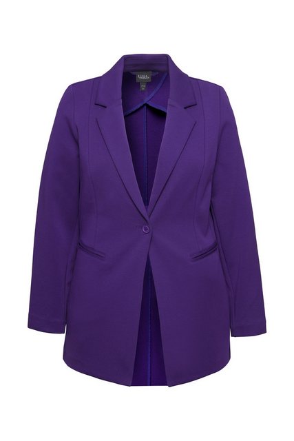 Ulla Popken Jerseyblazer Blazer Punto di Roma A-Linie Reverskragen Stretch günstig online kaufen