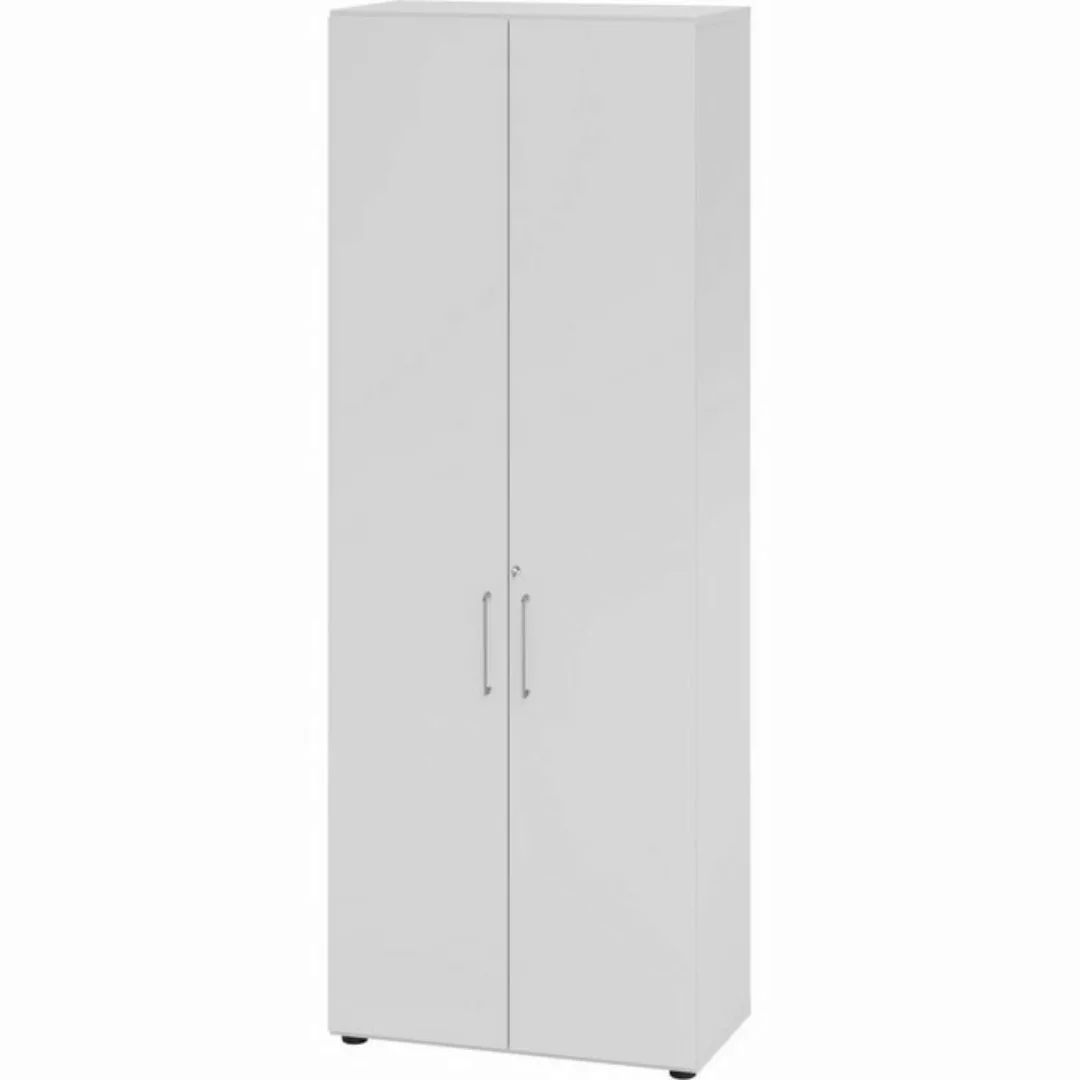 Aktenschrank Schrank 6OH BxTxH 80x42x215,6cm Griff BS Grau günstig online kaufen