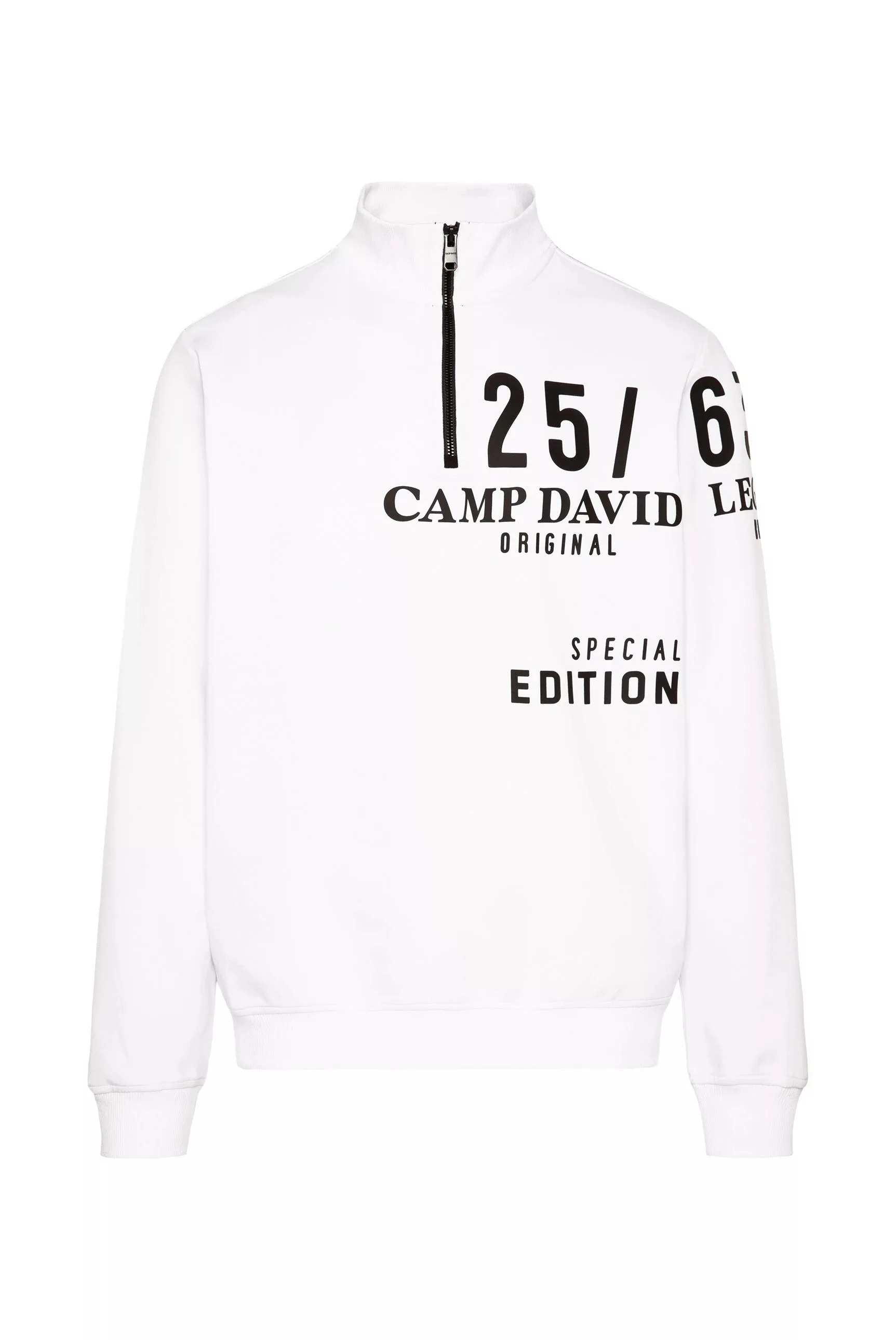 CAMP DAVID Sweater, mit Zipper am Stehkragen günstig online kaufen