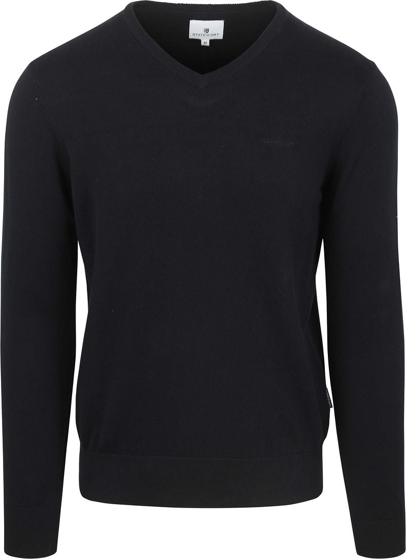 State Of Art Pullover V-Neck Navy - Größe L günstig online kaufen