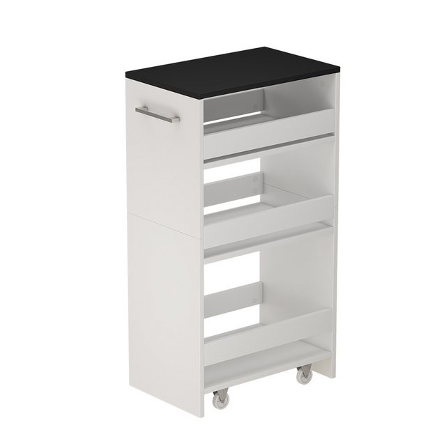 Vicco Barschrank Rivo, Weiß/Anthrazit, 30 x 84.8 cm günstig online kaufen