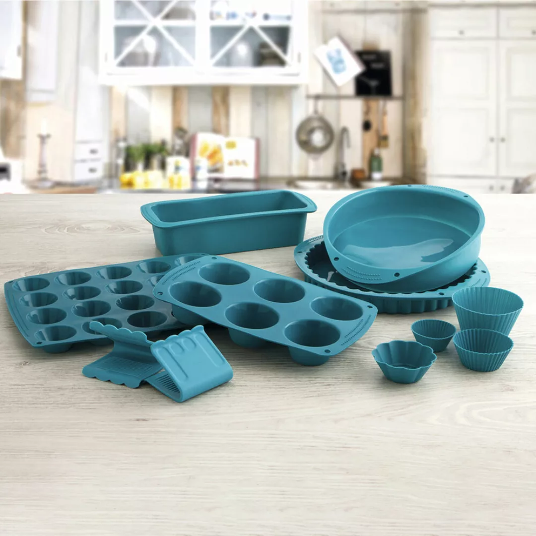 Kuchenspringform Quid Silik One Blau Kunststoff (29 X 24 Cm) (pack 6x) günstig online kaufen