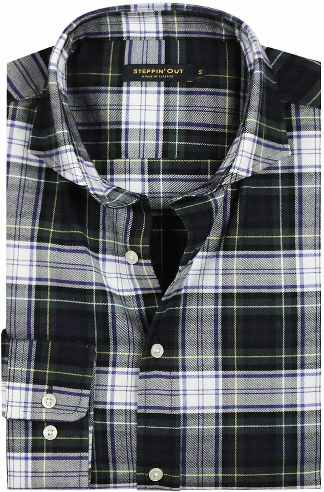 Steppin' Out Flanel Hemd Karos Blau Grün - Größe XL günstig online kaufen