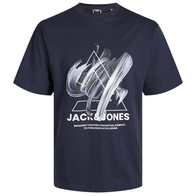 Jack & Jones Rundhalsshirt Jack&Jones Shirt Übergröße JCOTINT Logoprint nav günstig online kaufen