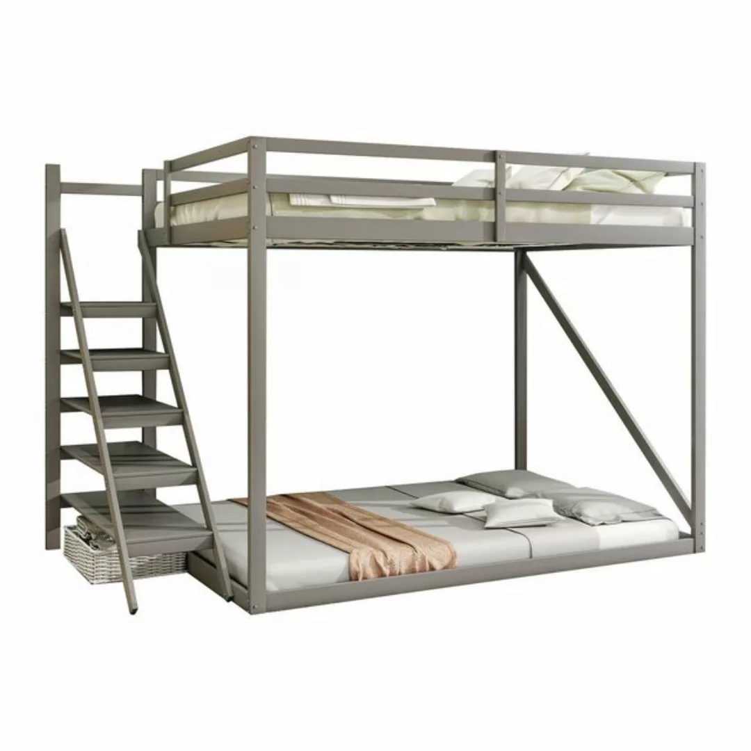 REDOM Etagenbett Kinderbett Holzbett Hochbett Kinderbett 140x200, mit Siche günstig online kaufen