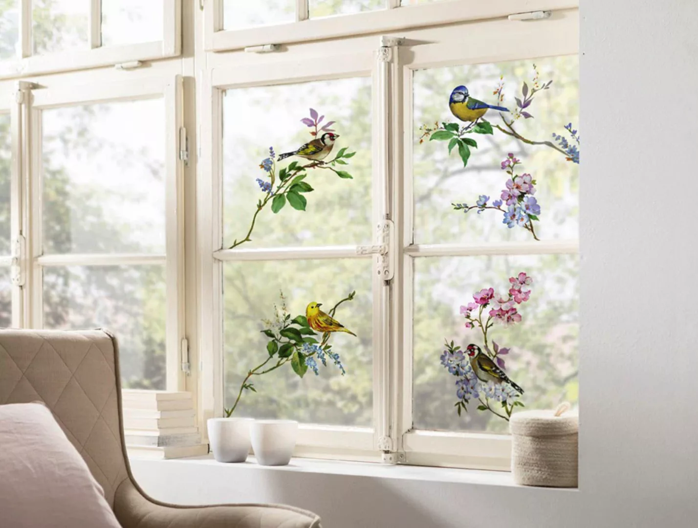 Komar Fensterbild "Wedding Birds", 31x31 cm (Breite x Höhe), selbsthaftend günstig online kaufen