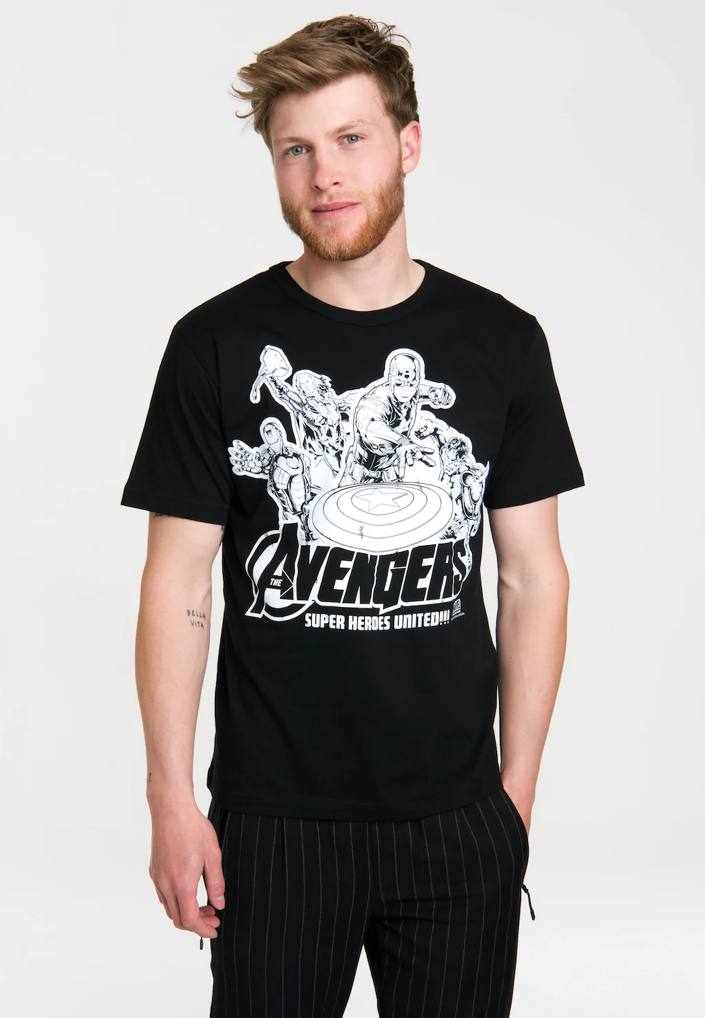 LOGOSHIRT T-Shirt "Avengers - Marvel - Heroes United", mit auffälligem Prin günstig online kaufen