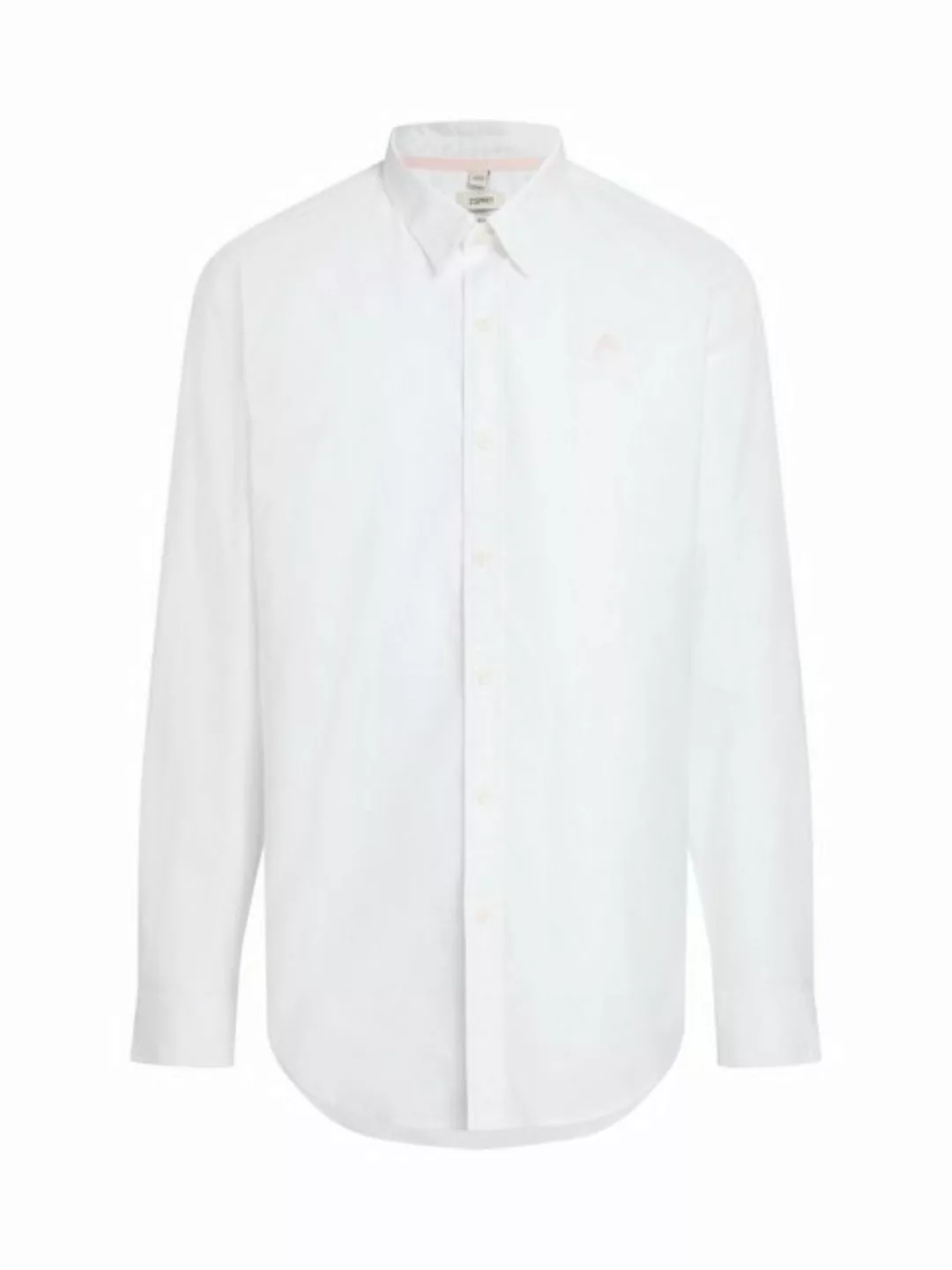 Esprit Langarmhemd Slim-Fit-Hemd aus Popeline mit Delfin-Aufnäher günstig online kaufen
