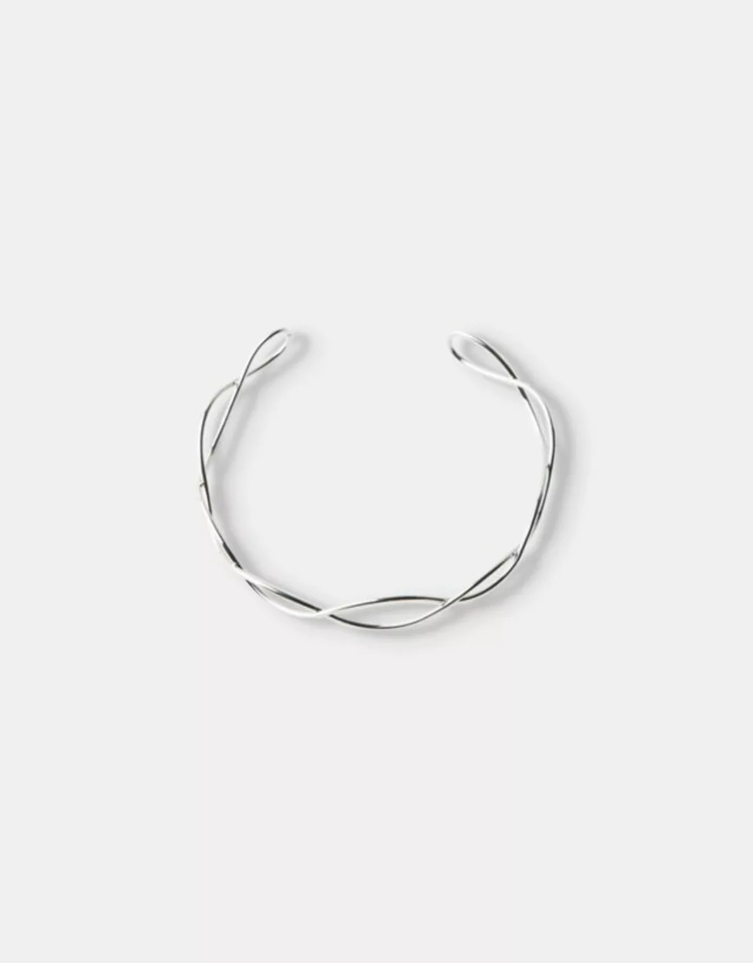 Bershka Wellenförmige Choker-Halskette Damen Silber günstig online kaufen