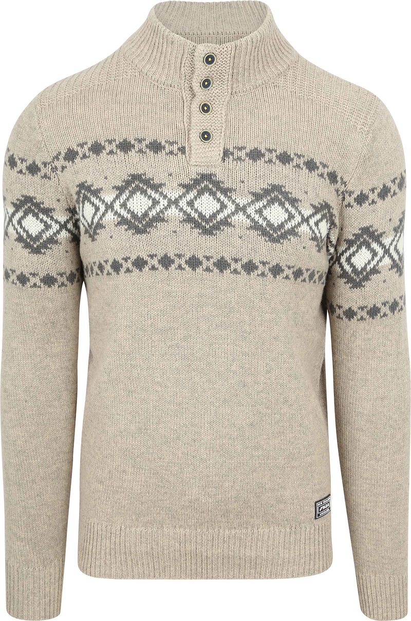 NZA Mocker Pullover Wool Mix River Greige - Größe XL günstig online kaufen