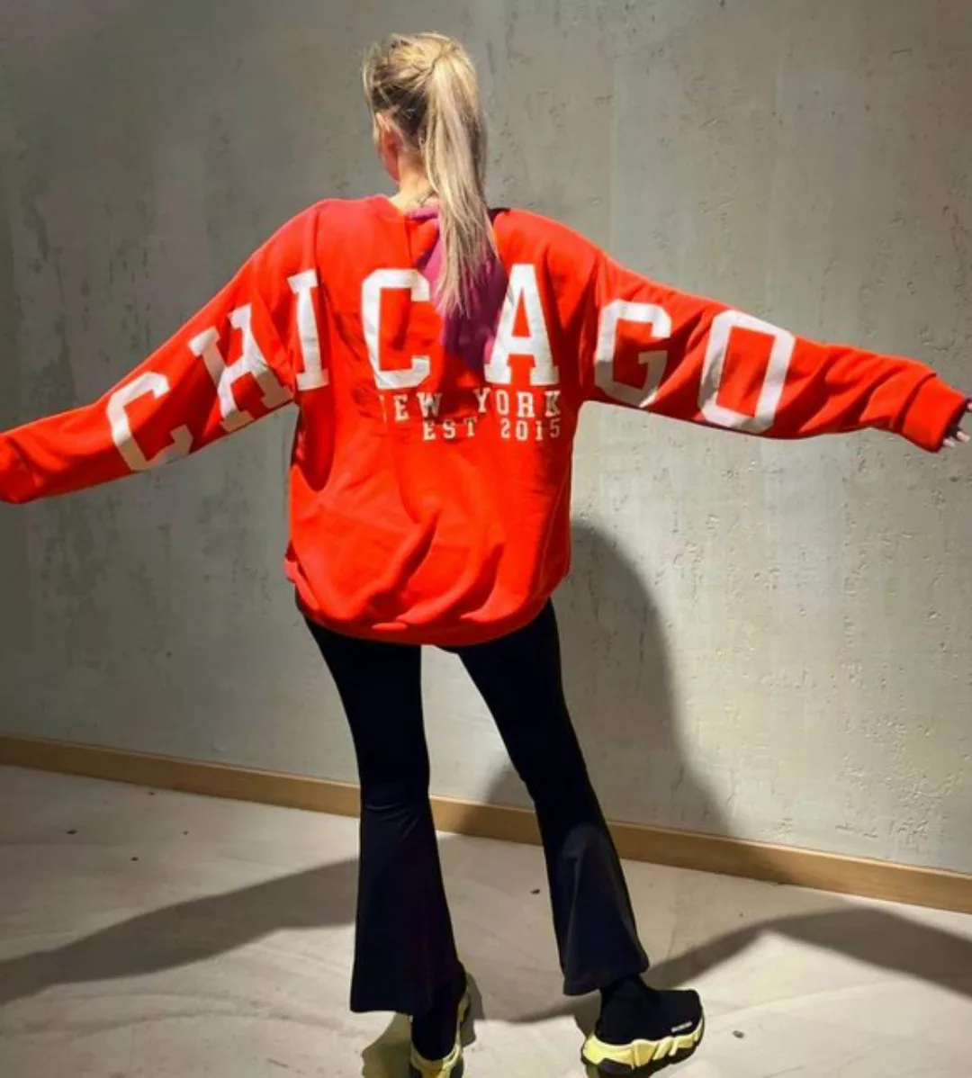Worldclassca Longsweatshirt Worldclassca Oversized Sweatshirt CHICAGO Langa günstig online kaufen