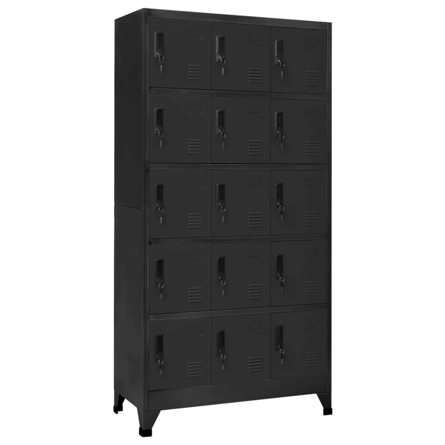 vidaXL Mehrzweckschrank Schließfachschrank Anthrazit 90x40x180 cm Stahl günstig online kaufen