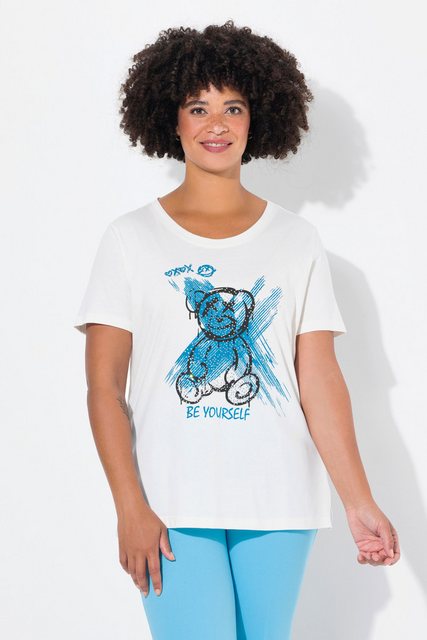 Angel of Style T-Shirt T-Shirt Boxy Fit Teddy-Motiv Halbarm günstig online kaufen