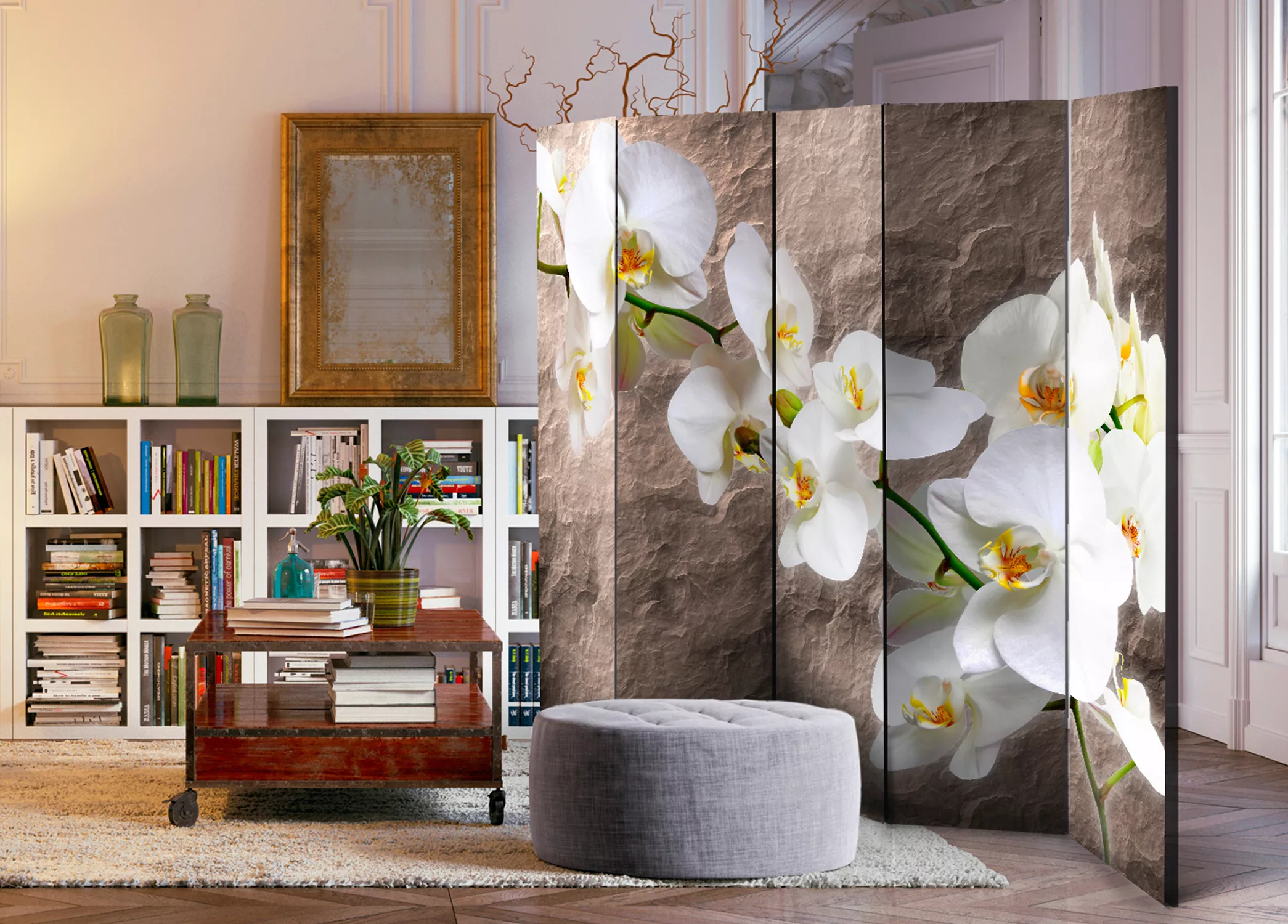 5-teiliges Paravent - Impeccability Of The Orchid Ii [room Dividers] günstig online kaufen