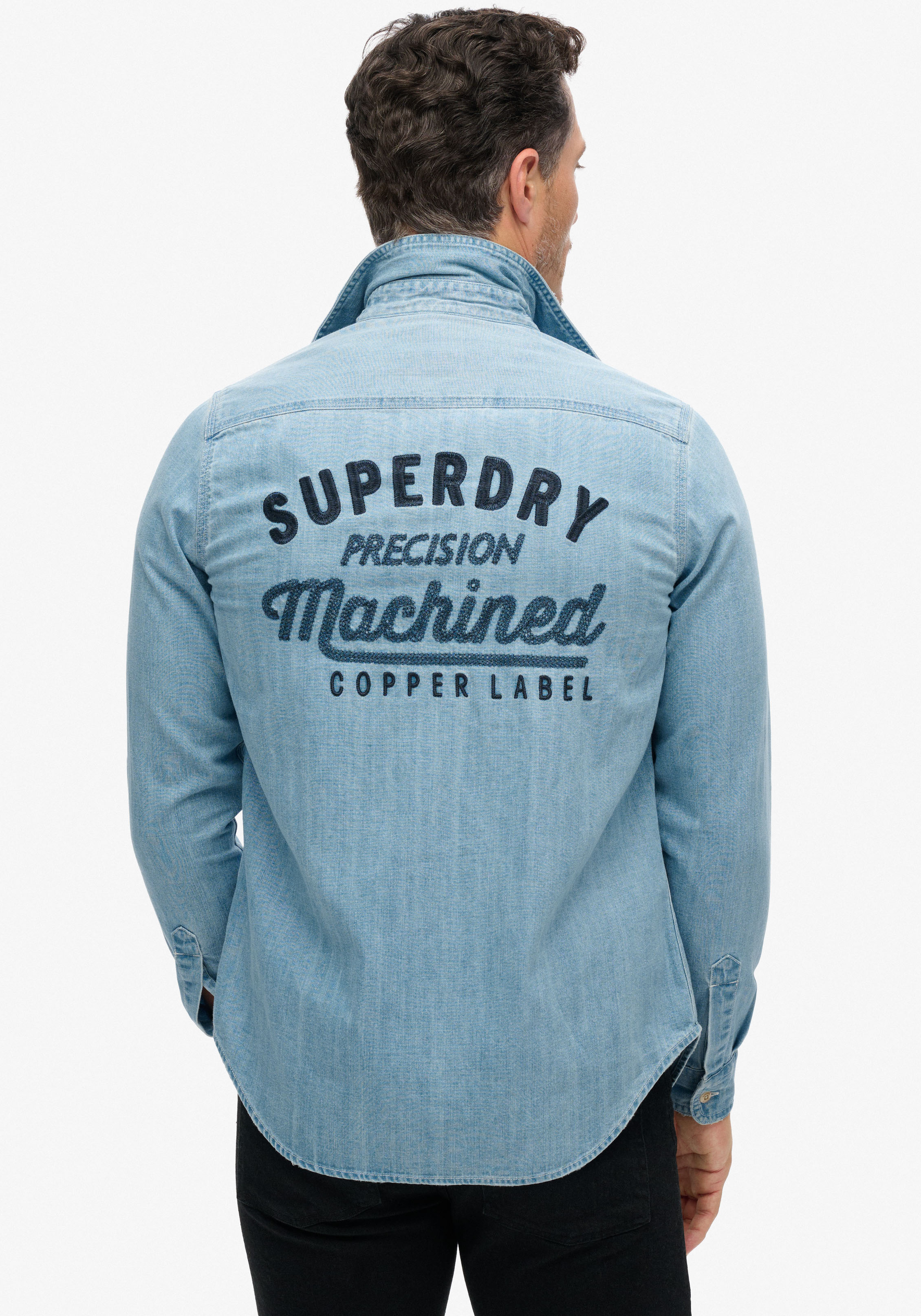 Superdry Langarmhemd "EMBROIDERED WORKWEAR SHIRT" günstig online kaufen