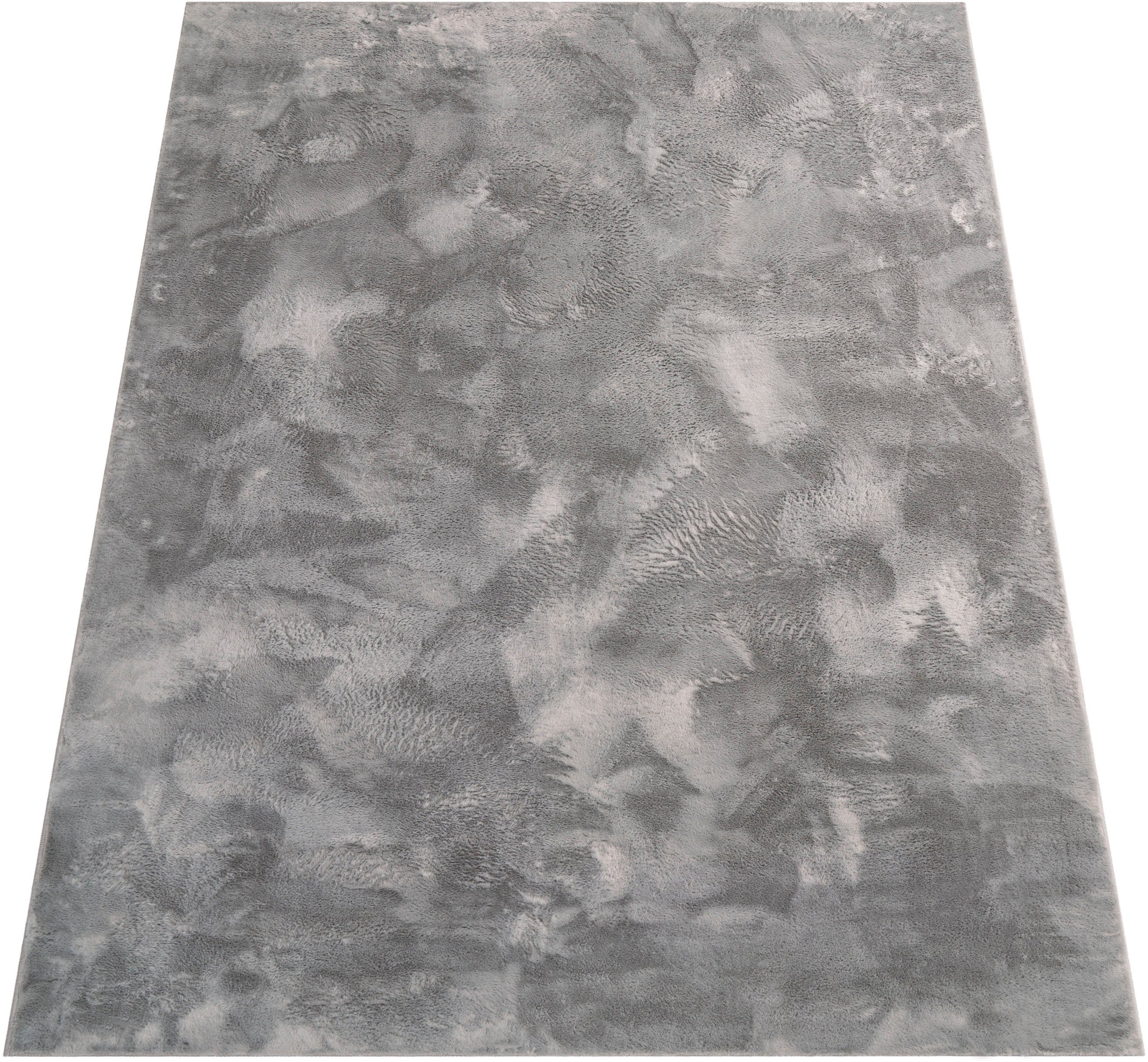 Fellteppich »Lottano«, rechteckig, 14 mm Höhe, Langflor, Kunstfell, Uni Far günstig online kaufen