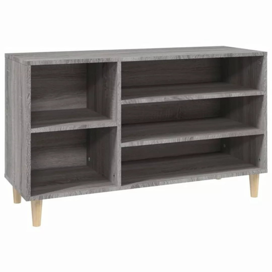 furnicato Schuhschrank Schuhregal Grau Sonoma 102x36x60 cm Holzwerkstoff (1 günstig online kaufen