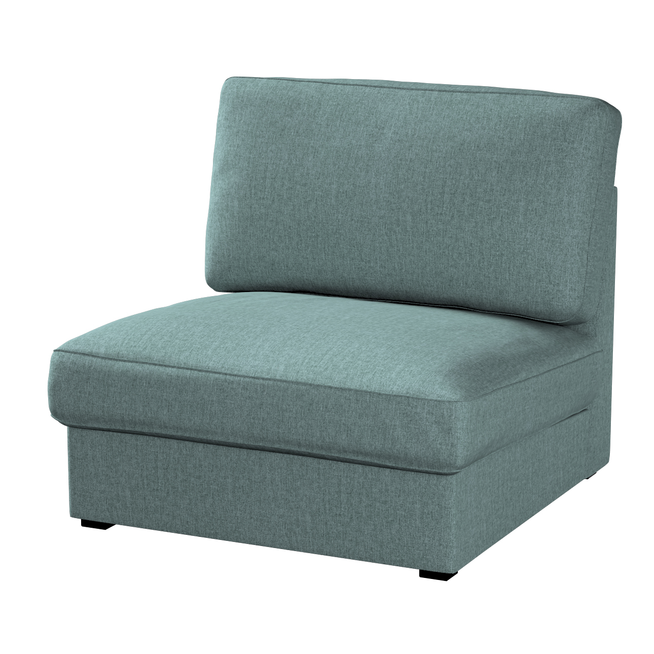 Bezug für Kivik Sessel nicht ausklappbar, grau- blau, Bezug für Sessel Kivi günstig online kaufen