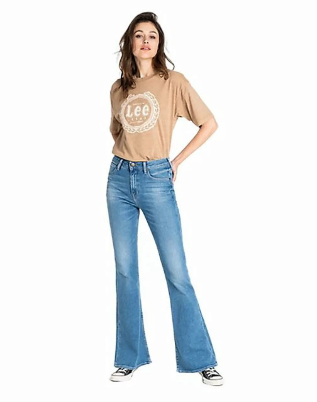 Lee Damen Jeans Breese - Bootcut - Blau - Jaded günstig online kaufen