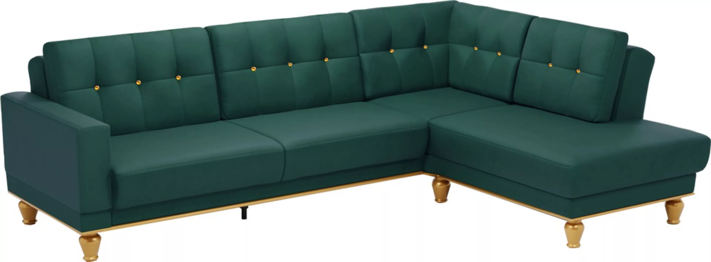 sit&more Ecksofa "Orient 5 L-Form", mit Strass-Stein, wahlweise mit Bettfun günstig online kaufen