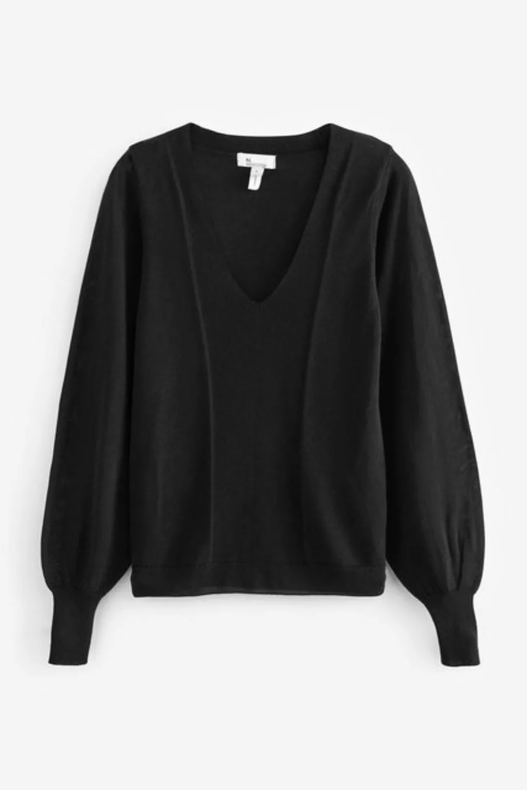 Next V-Ausschnitt-Pullover Premium-Pullover mit tiefem V-Ausschnitt Lyocell günstig online kaufen